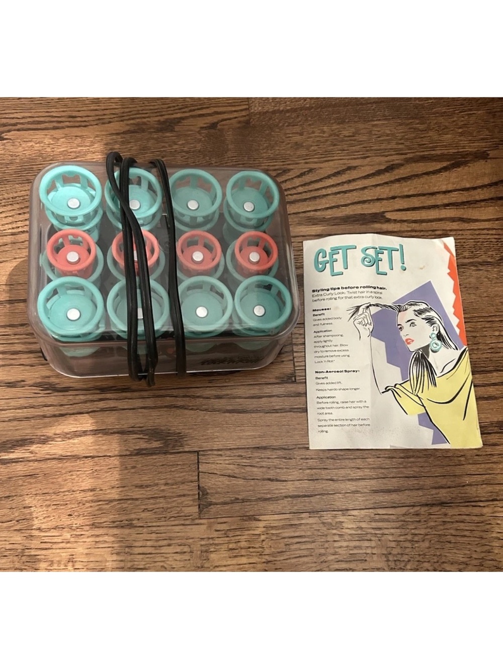 Clairol Lock N Roll Hot Hair Rollers Curlers Pageant 24 Spoolies BT-1  Tested